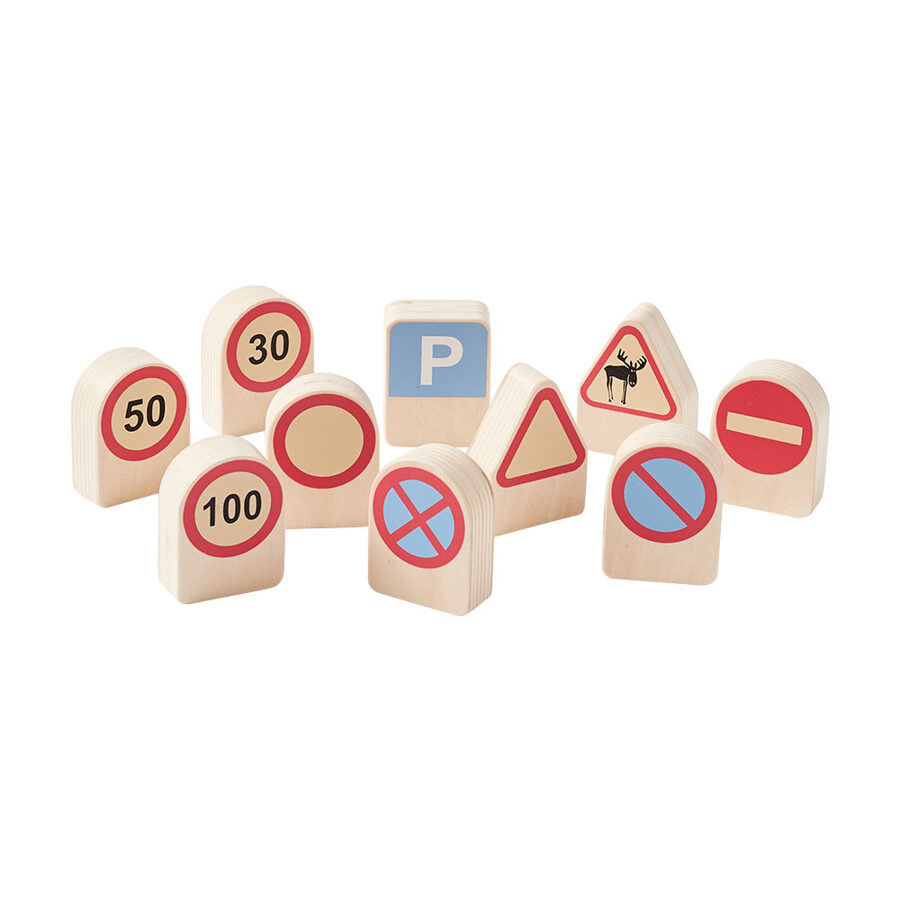 Ceļa zīmes - Kids concept - Traffic signs 10pcs AIDEN