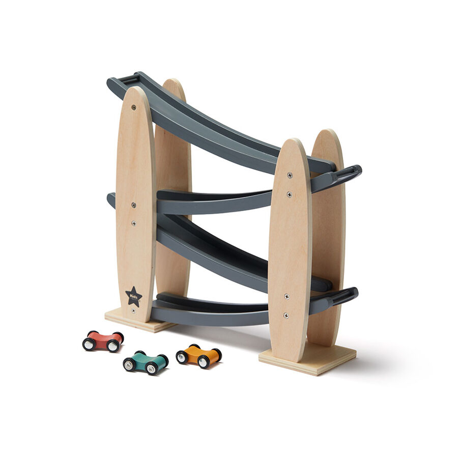 Automašīnu trase - Kids concept - Car track natural/grey AIDEN - Kids concept