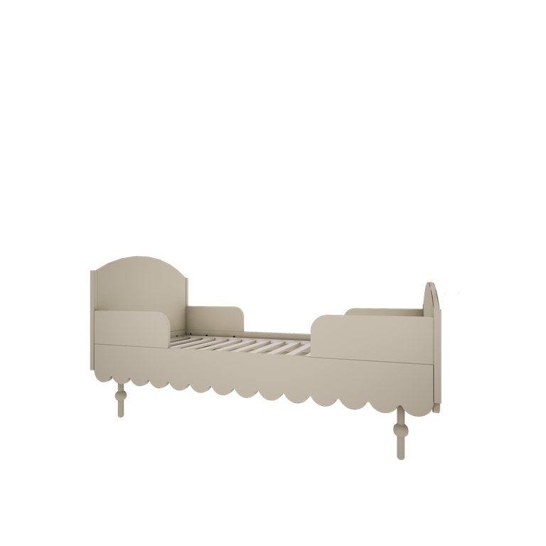 Pārveidojama gultiņa 70 x 140 cm - Woodluck design - Babushka / Olive
