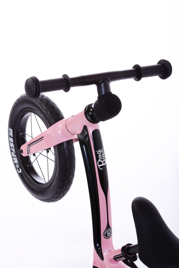 Bungi Bungi 12" līdzsvara ritenis rozā krāsā