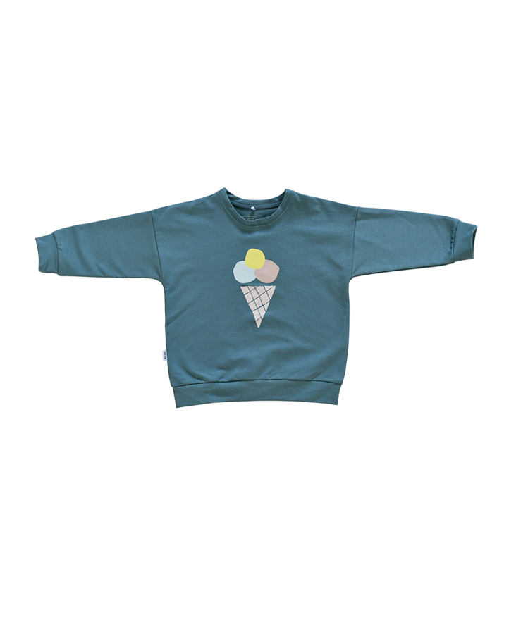 Džemperis ar saldējumu - Zili zaļš 