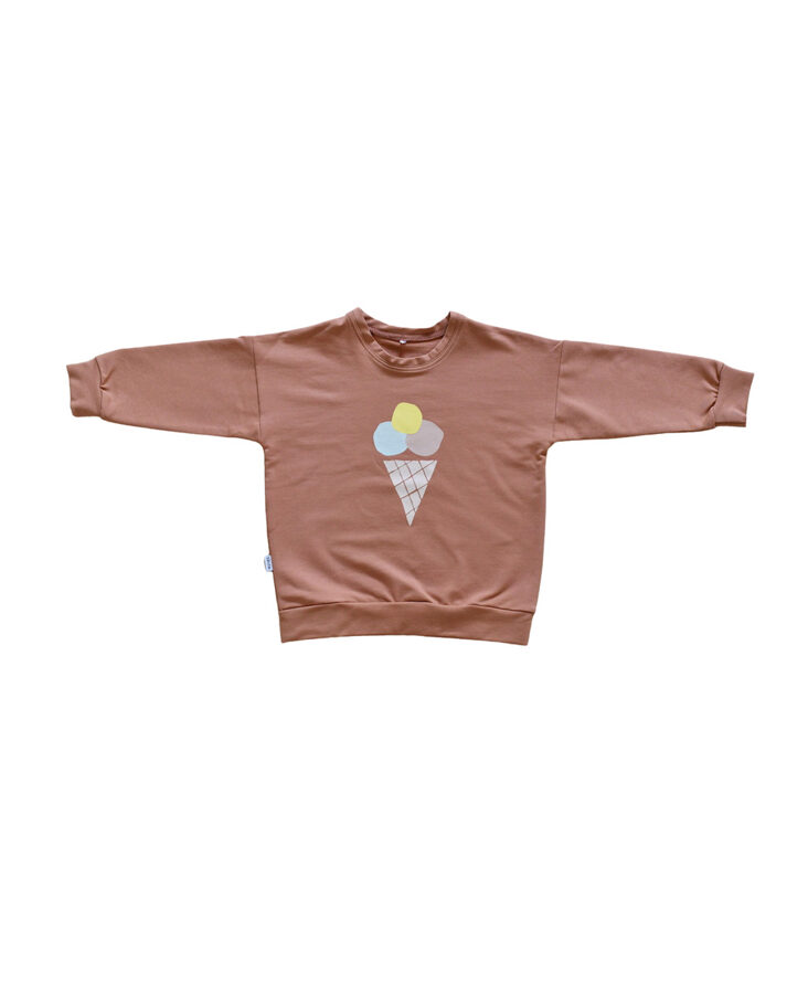 Džemperis ar saldējumu - Saulrieta oranžs