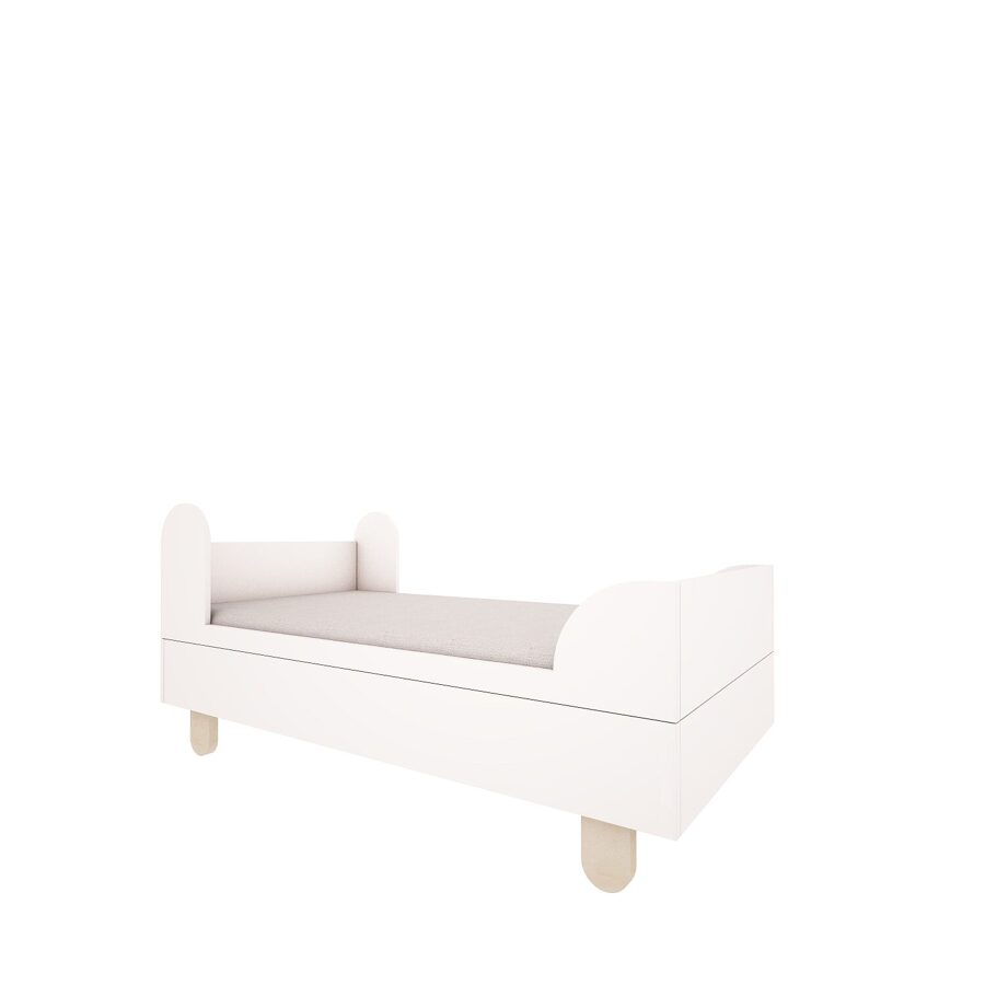 Bērnu gulta 80 x 160 cm - Woodluck design - Basic / White