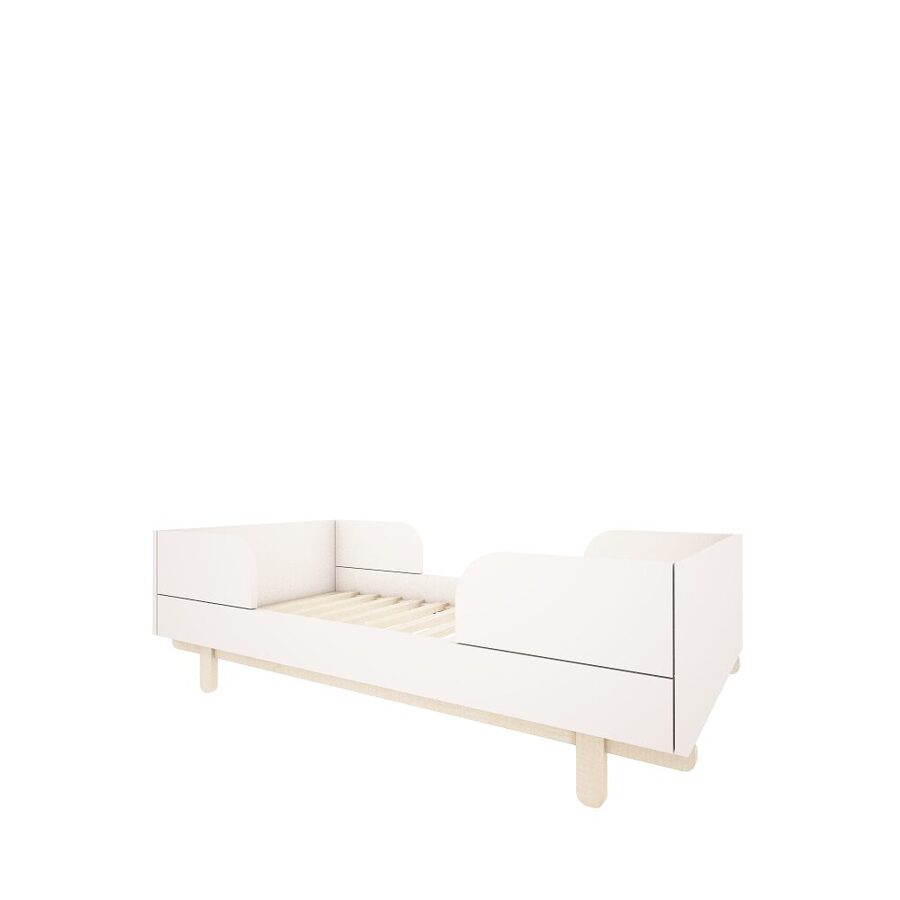 Pārveidojama gultiņa 70 x 140 cm - Woodluck desing - Basic /  White