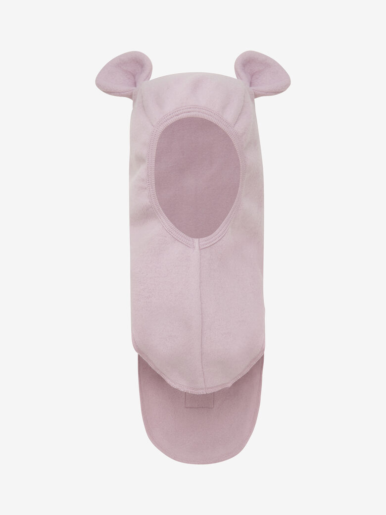 Balaclava Ears Cotton Fleece - Deauville Mauve | HUTTEliHUT 460423