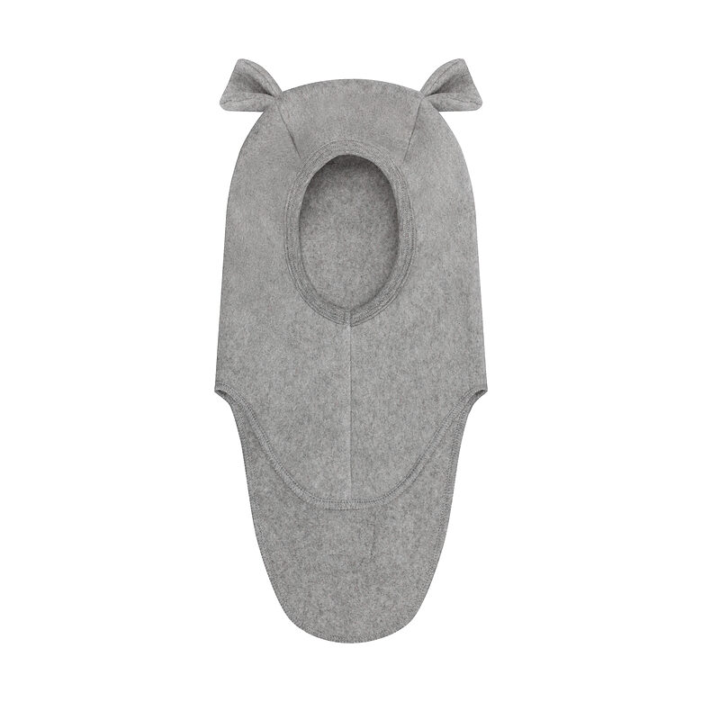Kokvilnas Flīsa Balaklava ar Lāča Ausīm - Medium Grey Melange | HUTTEliHUT 460518-1200