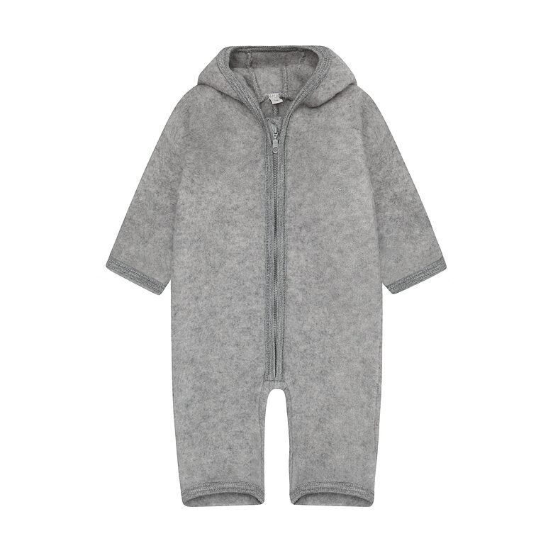 Merino Vilnas Kombinezons Ar Ausīm - Medium Grey Melange | HUTTEliHUT 480989-1220