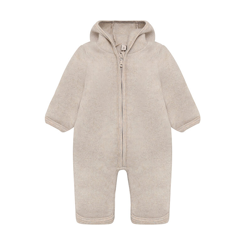 Merino Vilnas Kombinezons Ar Zaķa Ausīm - Camel Melange | HUTTEliHUT 480990-2044