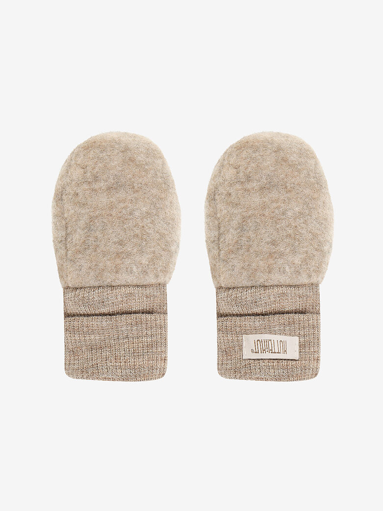 Mazuļu Merino Vilnas Flīsa Dūraiņi - Savannah Melange | HUTTEliHUT 481032-2047