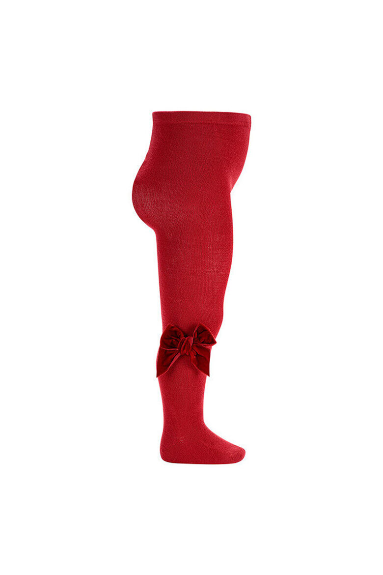 Kokvilnas Zeķubikses Ar Velveta Banti Sānos - Red Velvet