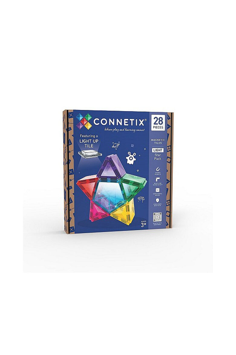Magnētiskie Klucīši - Connetix Light Star Pack - 28 gab
