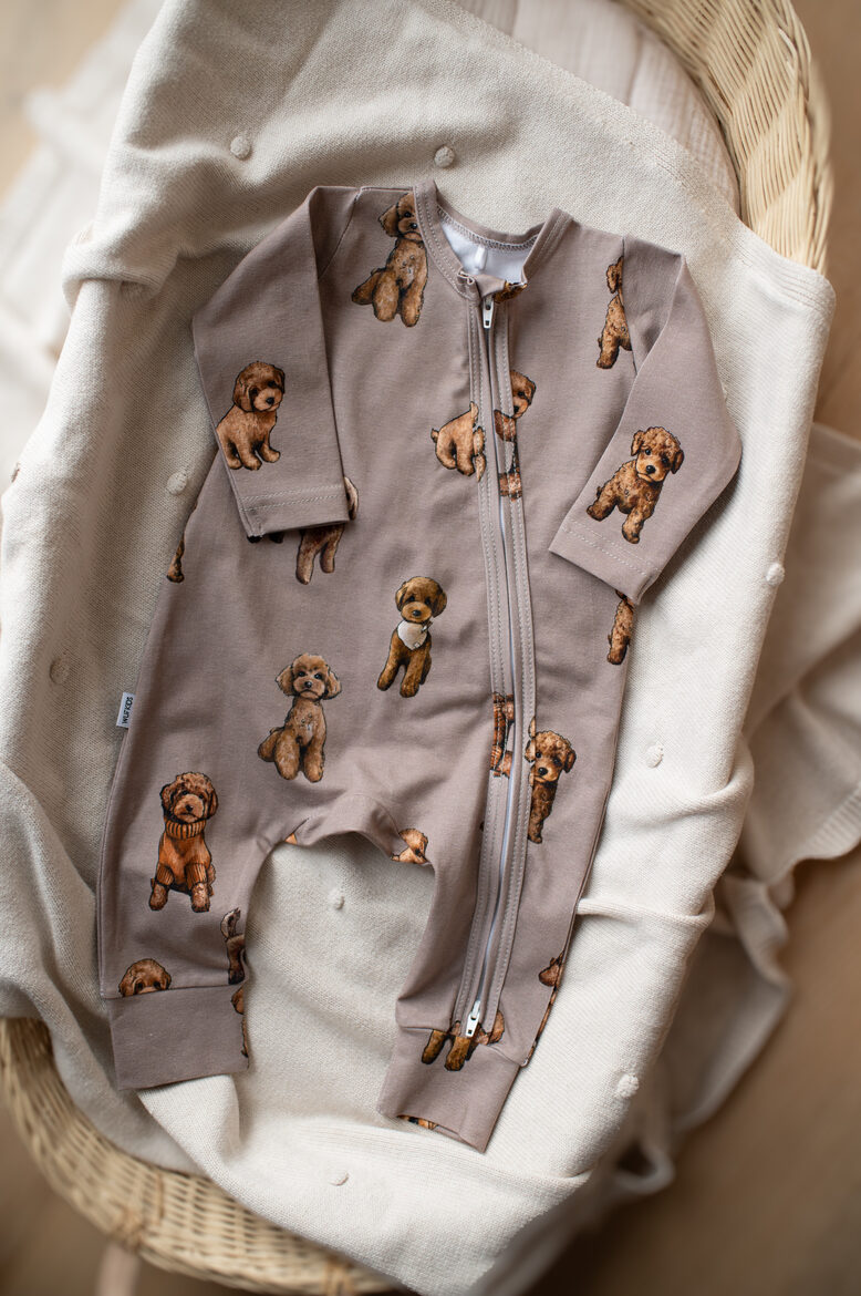 Baby Pajamas Toy Poodle - Brown