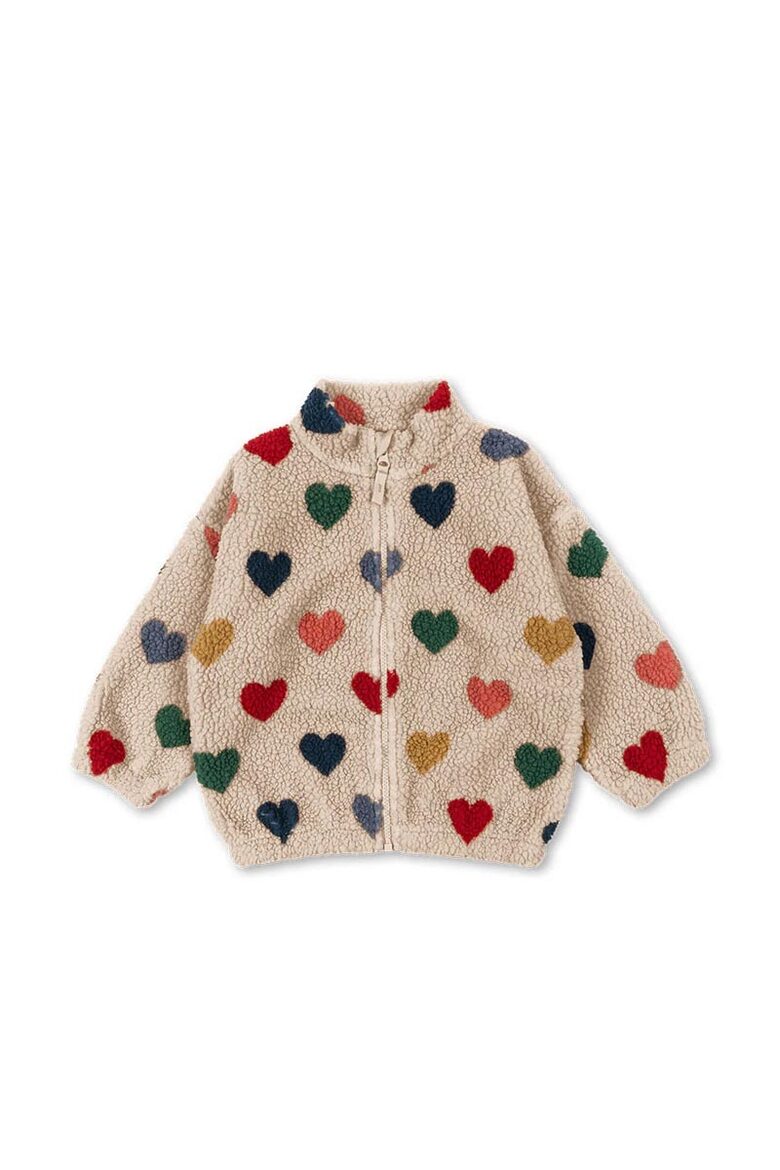 Jody Fleece Jacket for Kids - Bon Coeur Coloré - Konges Slojd