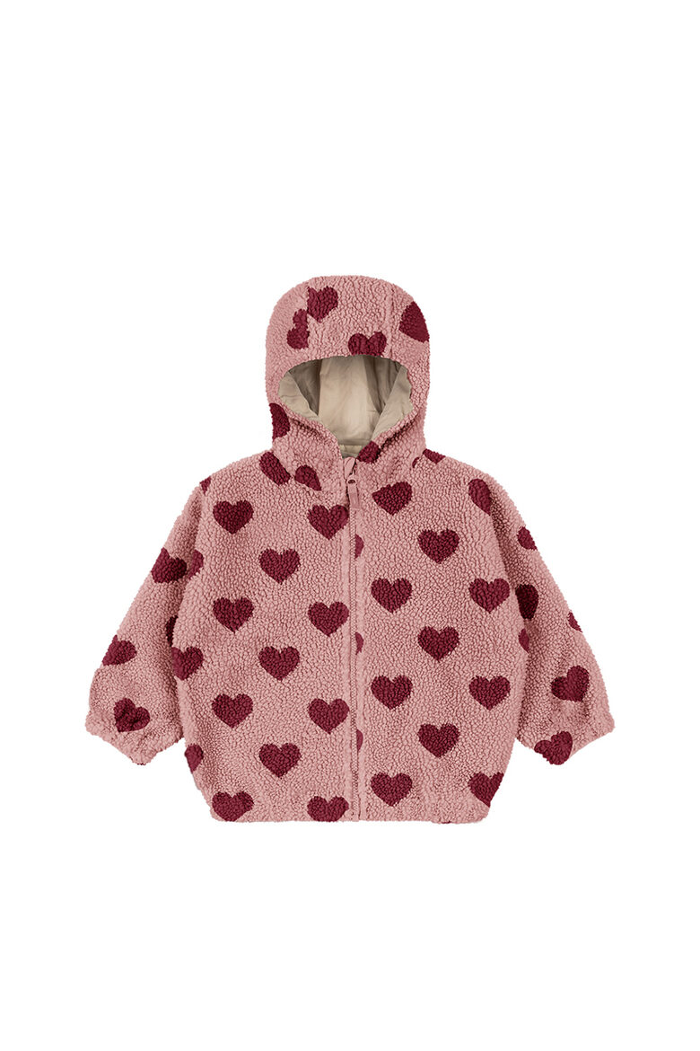 Jody Teddy Hoodie - Coeur Mellow | Konges Slojd
