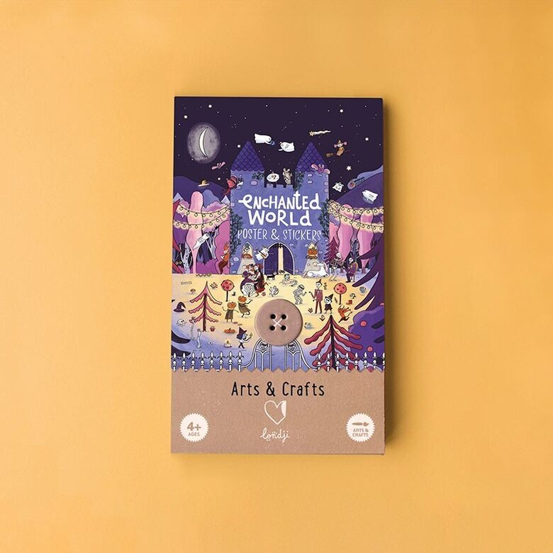 Activity Enchanted Poster & Stickers - Enchanted Castle | Londji