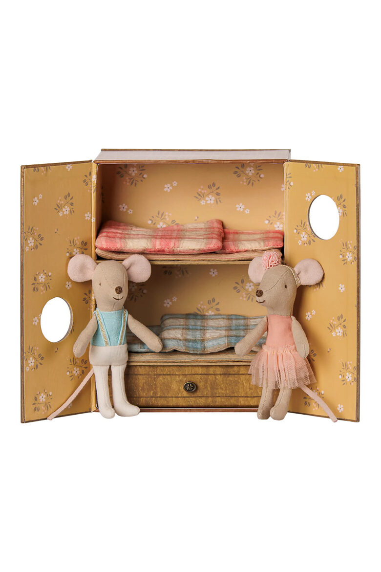 Ballet Mice in Dance Studio, Little Sister and Brother - Multi | Maileg 17-6105-00