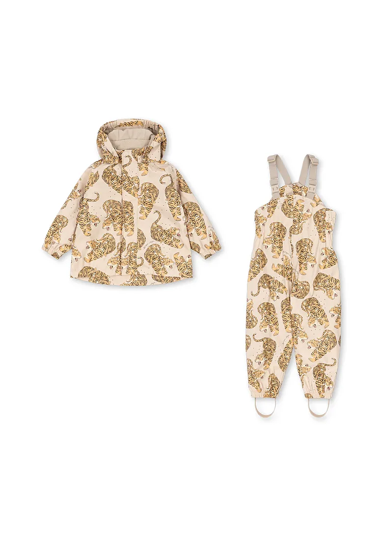 Kids Rainy Palme Rain Set - Panthera Beige | Konges Slojd KS105763