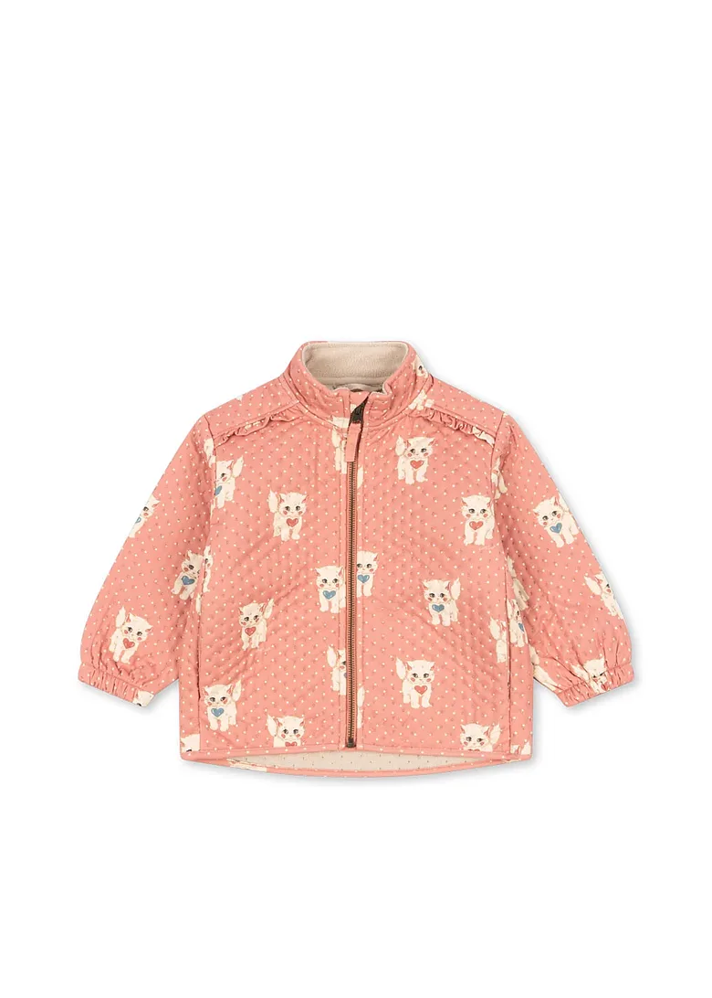Kids Thermo Frill Jacket - Ciao Miao Rose | Konges Slojd KS105776