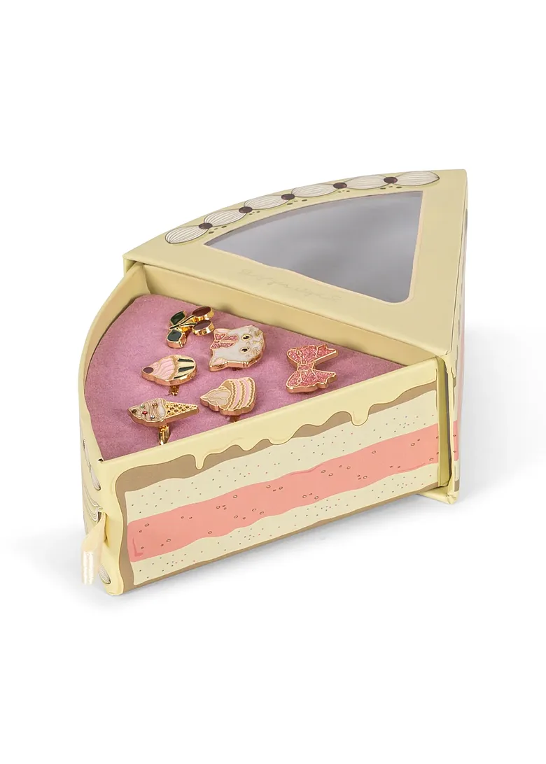 Kitty Sweets Ring Set 6 Pcs - Konges Slojd - Gold KS106088
