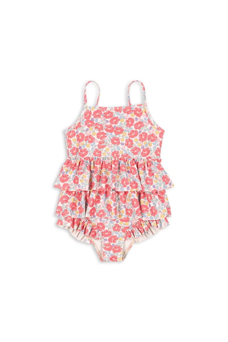 MANUCA FRILL SWIMSUIT, ROSE ANGLAISE | Konges Slojd GRS KS103264