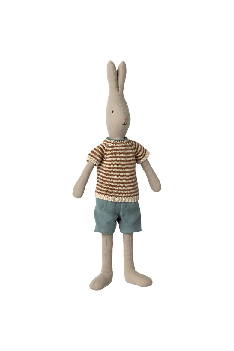 Rabbit, Size 3, Classic - Knitted Shirt and Shorts | Maileg 16-3305-00