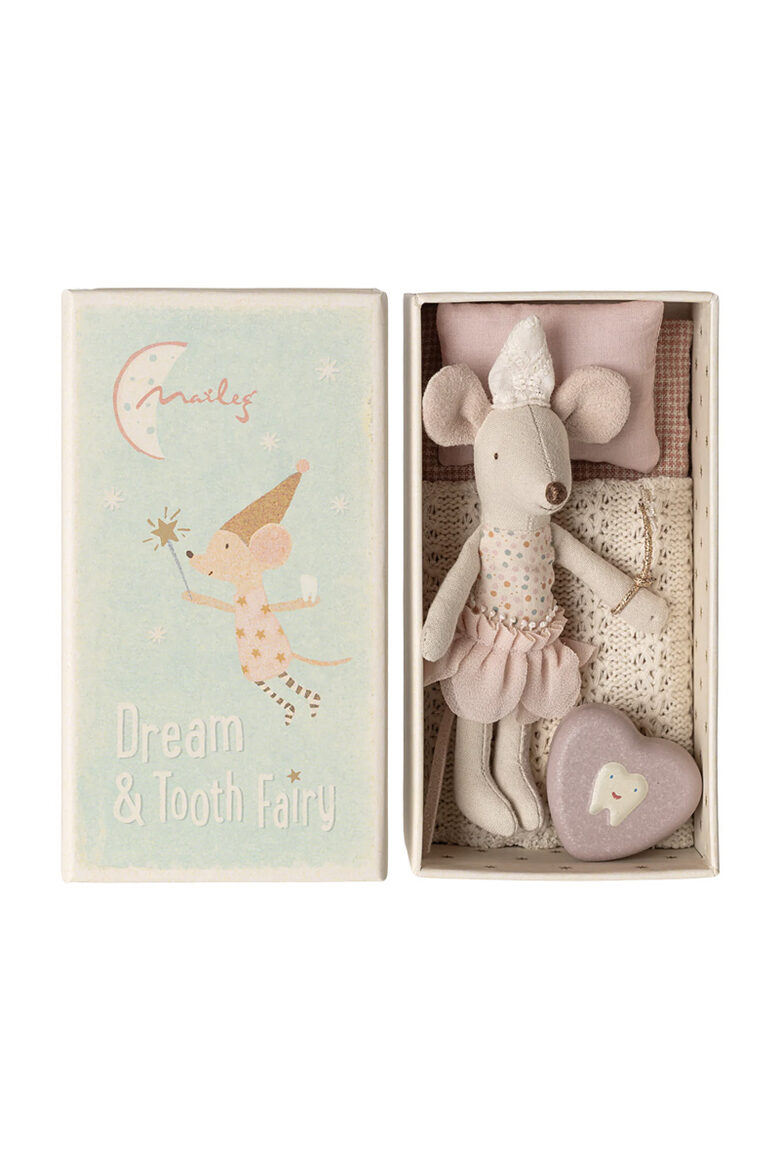 Tooth Fairy Mouse, Little Sister in Matchbox | Maileg