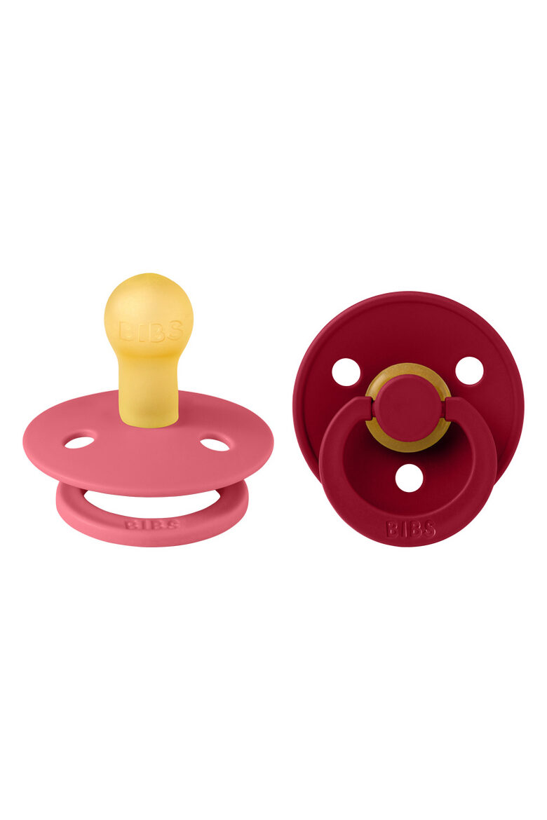  BIBS Lateksa Knupīšu Komplekts - Round - Coral / Rub