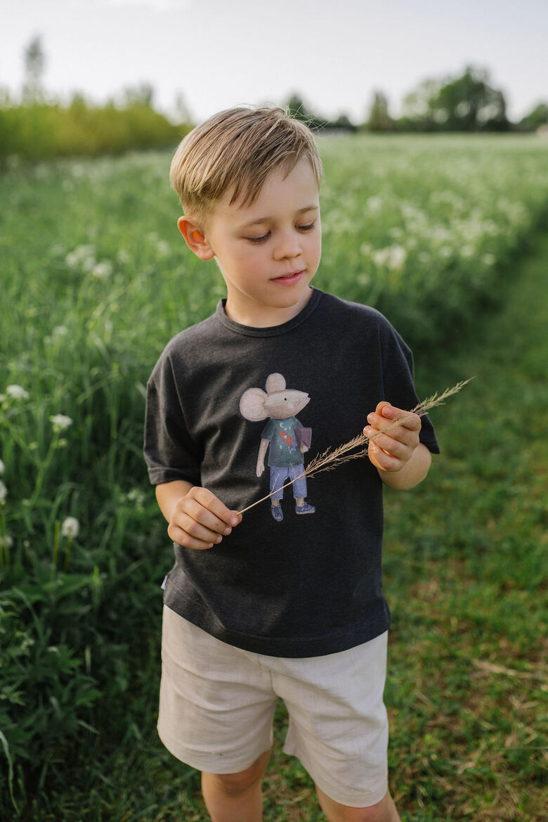 Kids Shirt - Mouse / Graphite