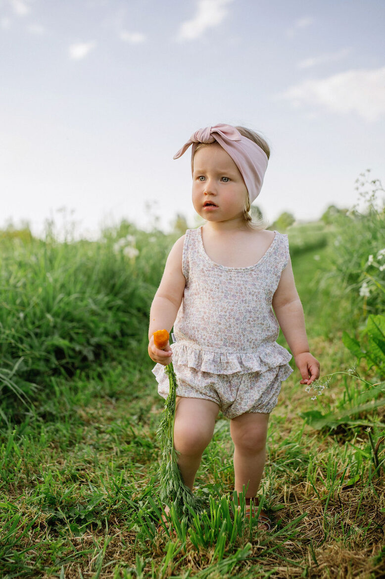 Girls Muslin Bloomer Shorts With Ruffle - Daydream