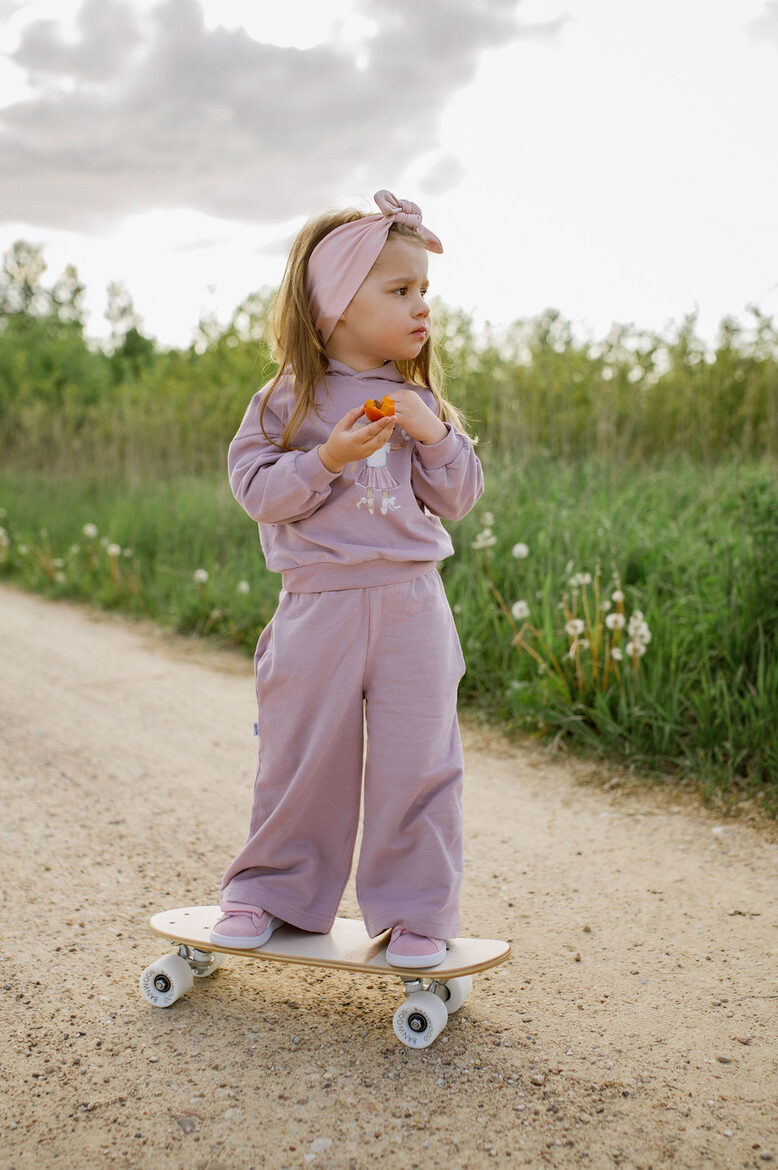 Girls' Wide Leg Pants / Dark Powder