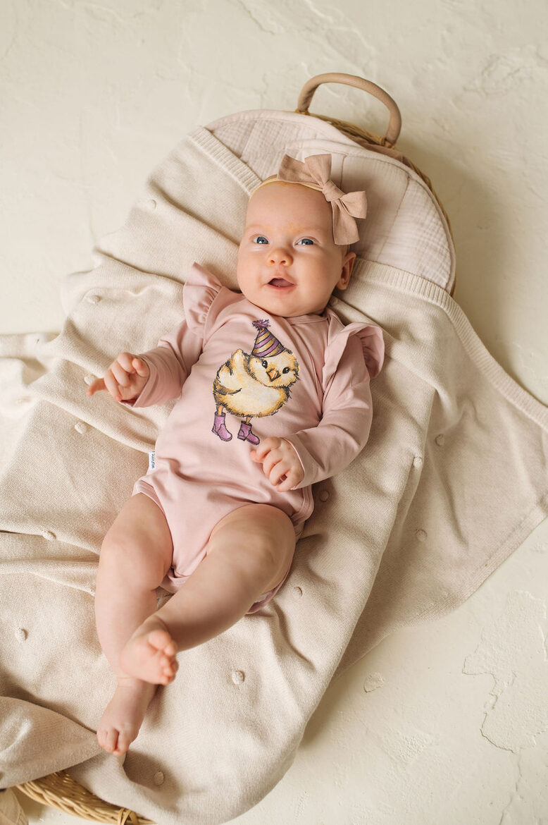 Mazuļu Body - Cālītis / Blush