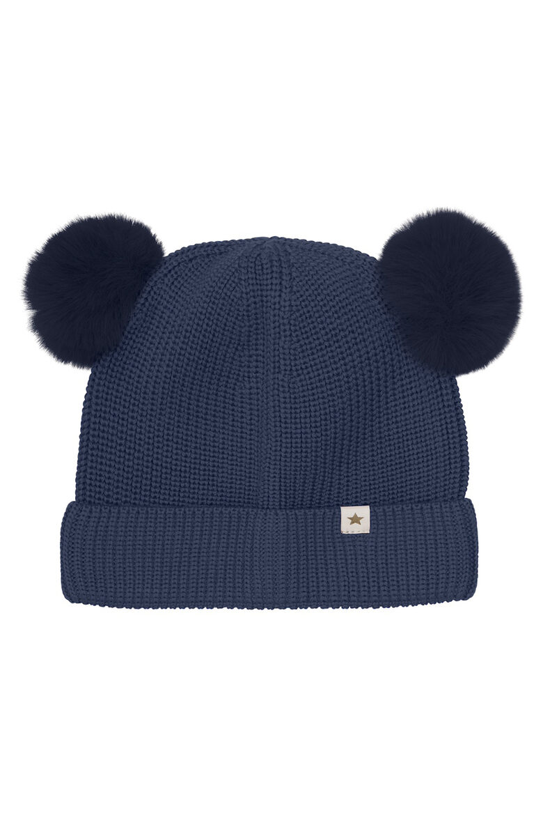 Beanie Wool Knit Pompoms - HUTTEliHUT - Overture
