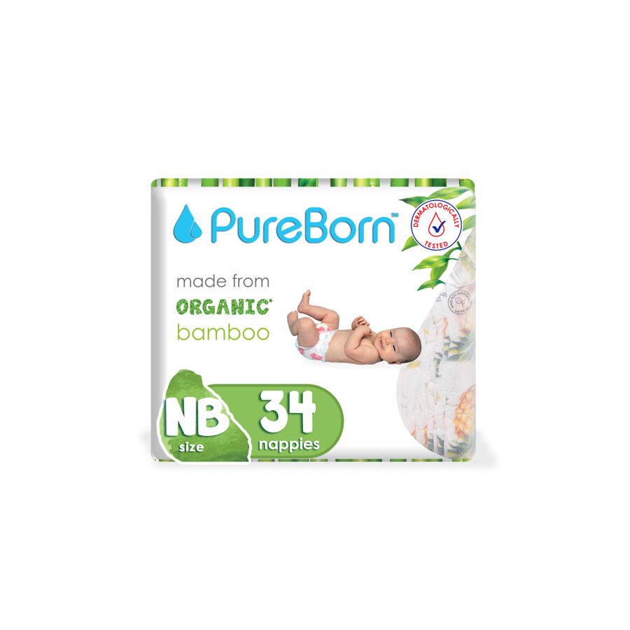 PureBorn autiņbiksītes Newborn Singles 0 - 4.5 kg - 34 gab.