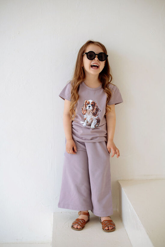Kinder-T-Shirt – Cavalier / Dark Powder