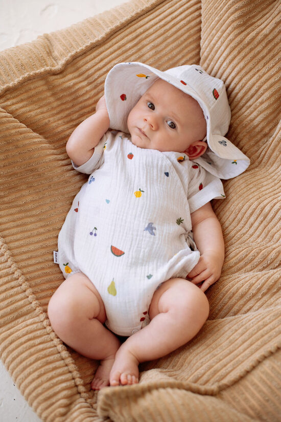 Muslin Summer Hat - Fruits