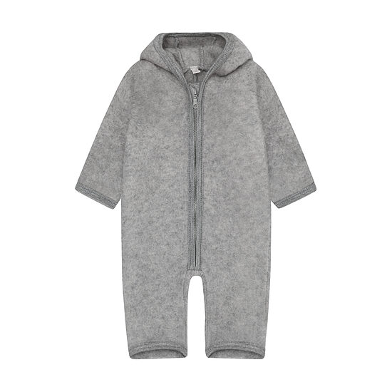 Merino Vilnas Kombinezons Ar Ausīm - Medium Grey Melange | HUTTEliHUT 480989-1220