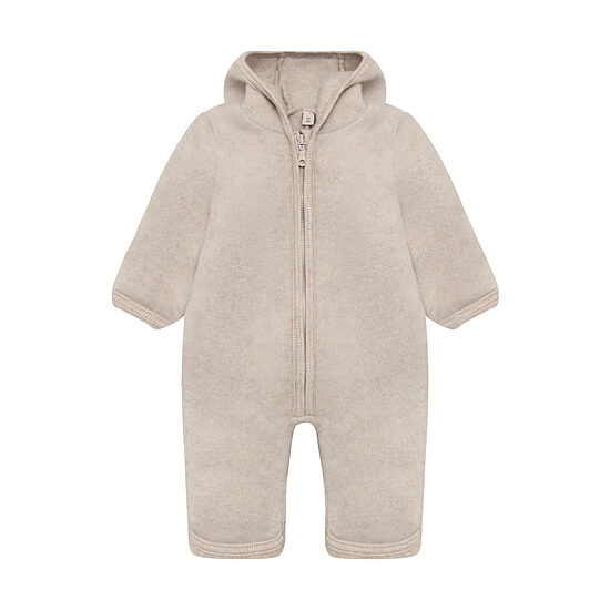 Merino Vilnas Kombinezons Ar Zaķa Ausīm - Camel Melange | HUTTEliHUT 480990-2044