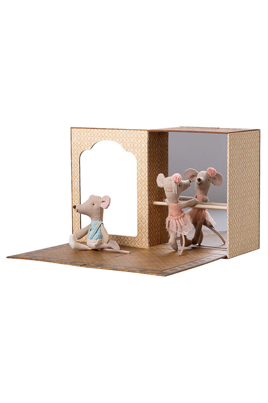 Ballet Mice in Dance Studio - Little Sister & Brother | Maileg 17-5105-00