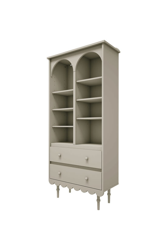 Bērnistabas Lielais Grāmatu Plaukts - Olive / Babushka