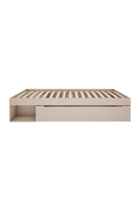 Bed 90 x 200 With Drawer Tweens /  Sand Beige