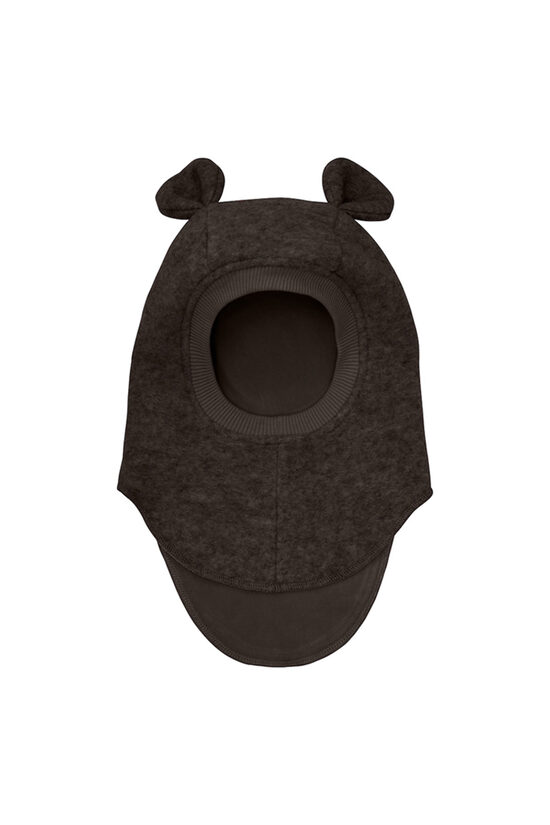 Wool Balaclava with Bear Ears - Brown | HUTTEliHUT 