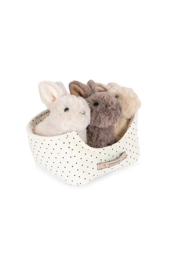 Trīs mīkstie zaķēni “Bunny Love” - Multi - Konges Slojd