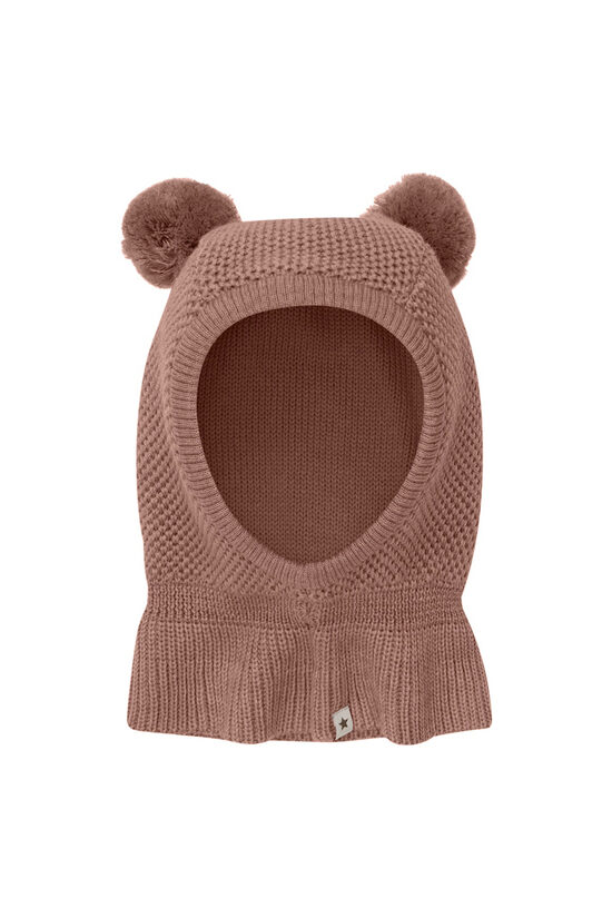 Vilnas Balaklava Ar Pompomiem - HUTTEliHUT - Burlwood