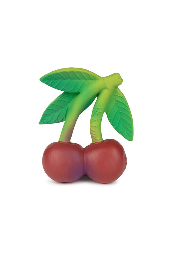 Mery the Cherry Baby Teether - Natural Rubber Teether & Bath Toy | Oli Carol