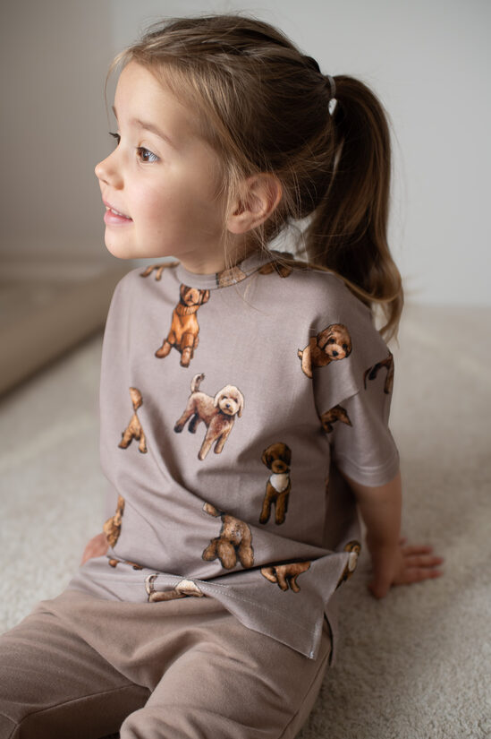 Kids’ T-Shirt Toy Poodle - Brown