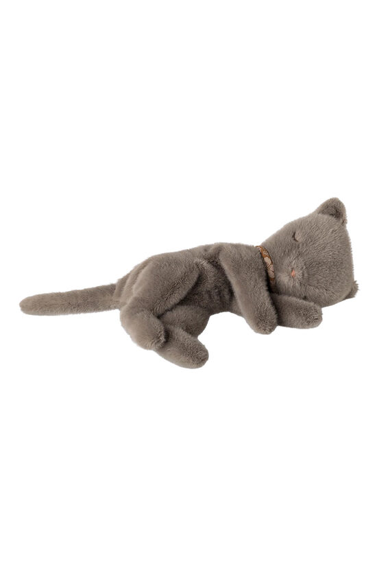 Sleeping Kitten Plush Small - Grey | Maileg 16-6995-01