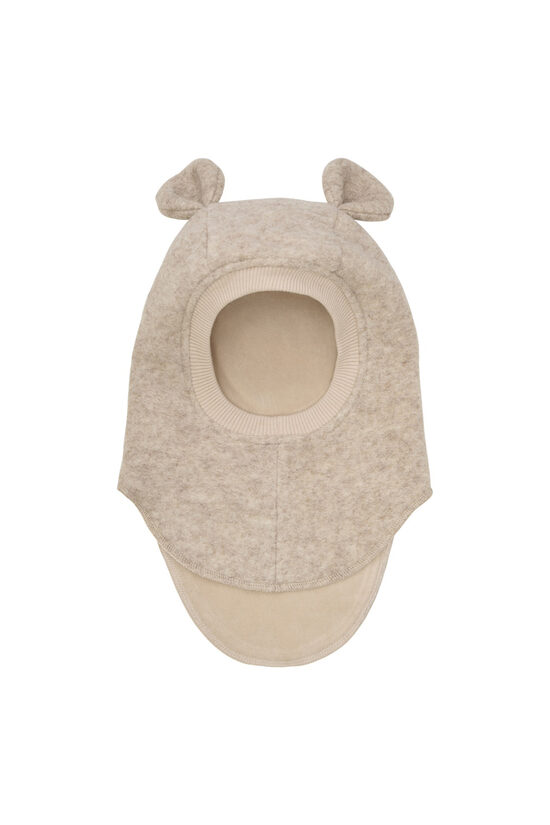 Vilnas Balaklava Ar Lāča Austiņām - Sand Melange | HUTTEliHUT