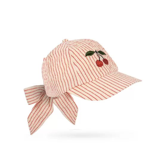 Ellie Bow Cap - Konges Slojd - Amour Stripe KS105343