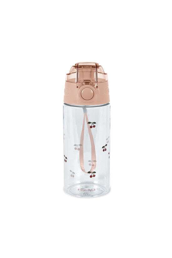 Kids Water Bottle with Click-Up Lid - Cherry | Konges Slojd KS105635