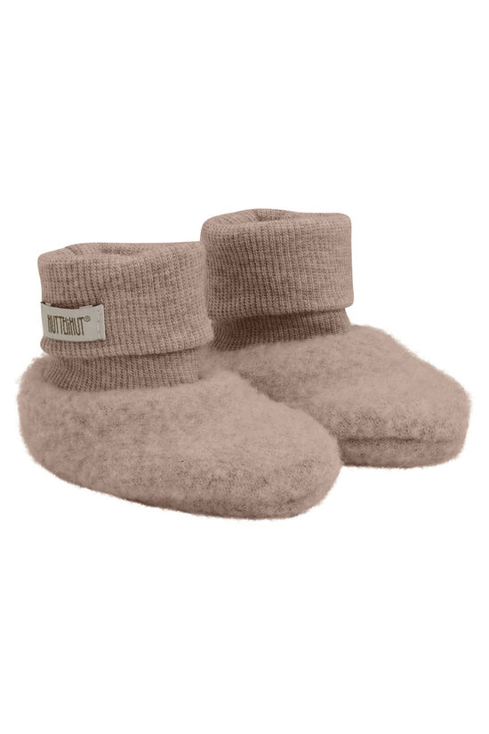 Mittens Wool Fleece 2-layer - HUTTEliHUT - Mahagony Rose